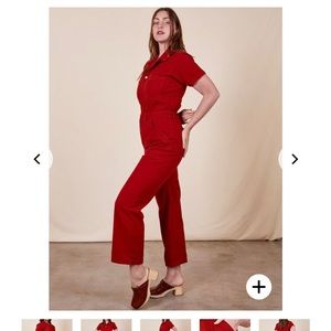 Big Bud Press Short Sleeve Jumpsuit in Paprika - size XXS